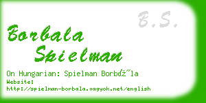borbala spielman business card